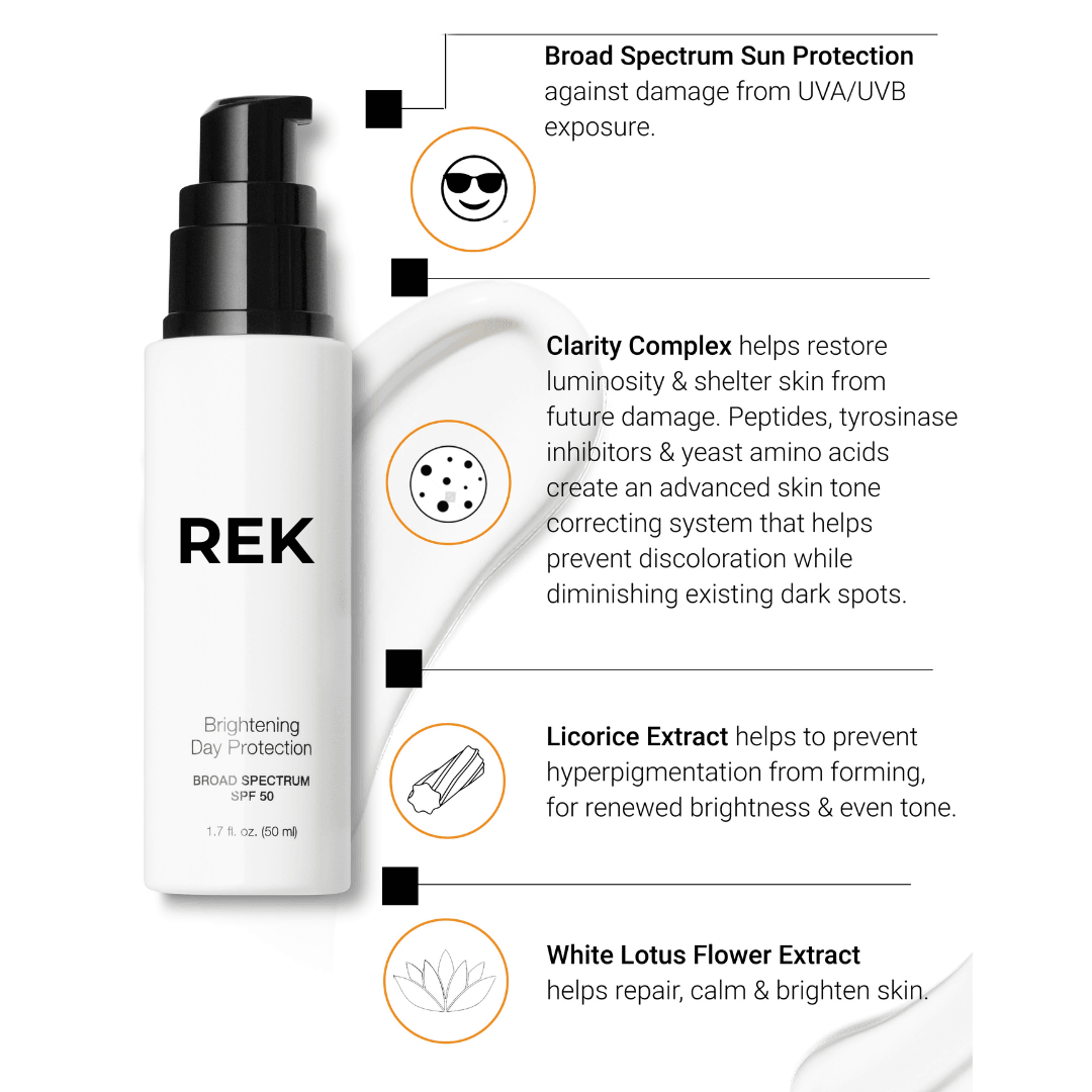 Brightening Day Protection – Daily Brightening SPF Moisturizer | REK Cosmetics | Luxury Clean Beauty by REK Cosmetics