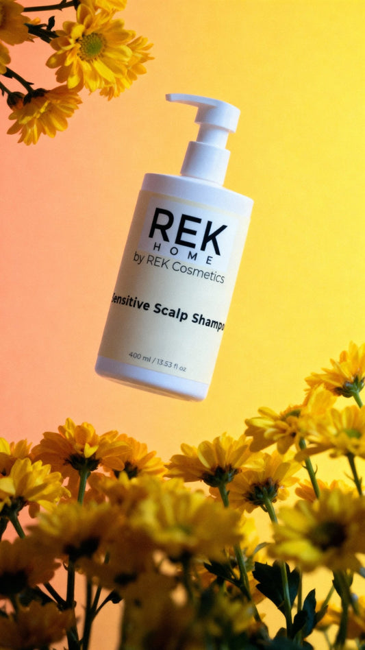 Sensitive Scalp Shampoo β Gentle, Nourishing Formula | Luxury Clean Beauty by REK Cosmetics