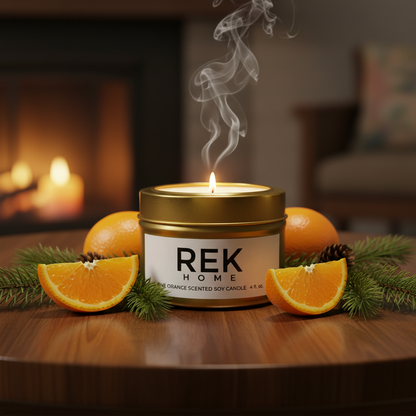 Pine Orange Soy Candle
