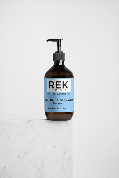2 - in - 1 Hair & Body Wash for men | Luxury Clean Beauty by REK Cosmetics