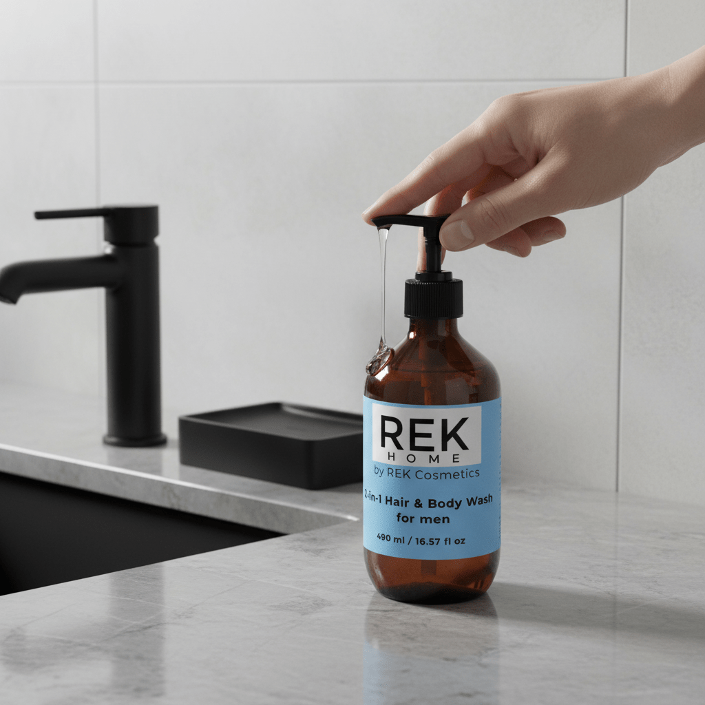 2 - in - 1 Hair & Body Wash for men | Luxury Clean Beauty by REK Cosmetics