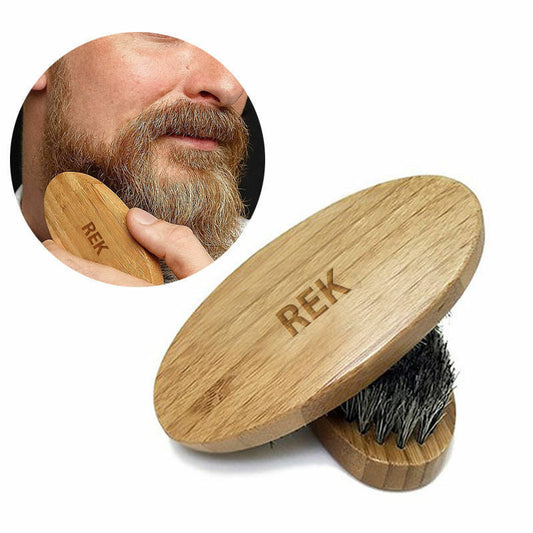 Boar Bristles Beard Brush | REK Cosmetics