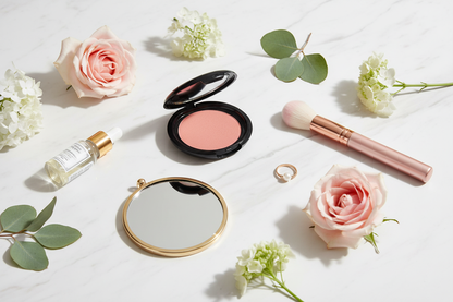 Allure Blush Flatlay