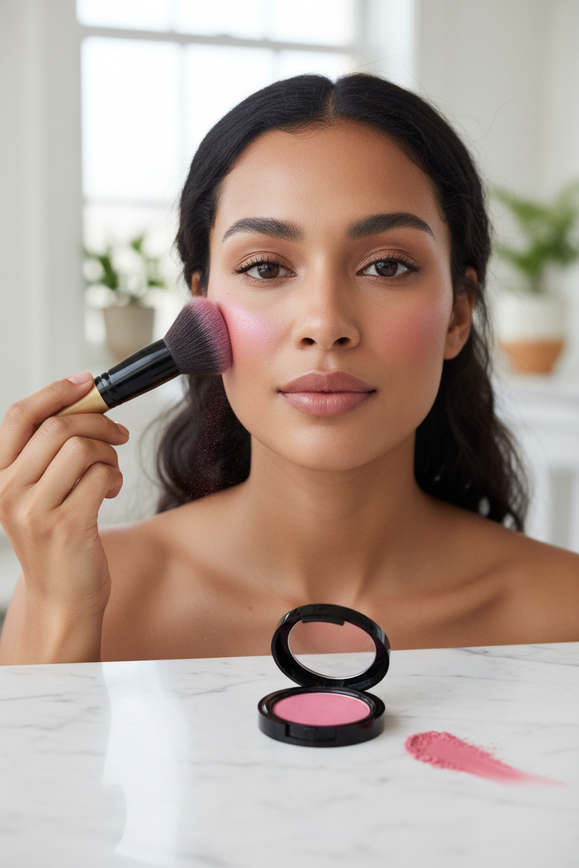 Baked Blush Application