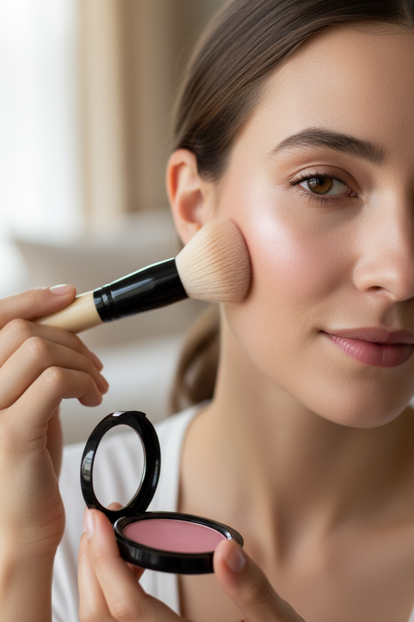 Baked Blush Application