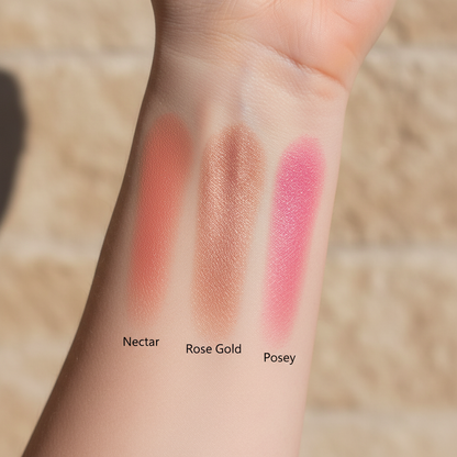 Baked Blush Swatches - All Three Shades