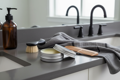 Beard Balm - Bathroom Setting