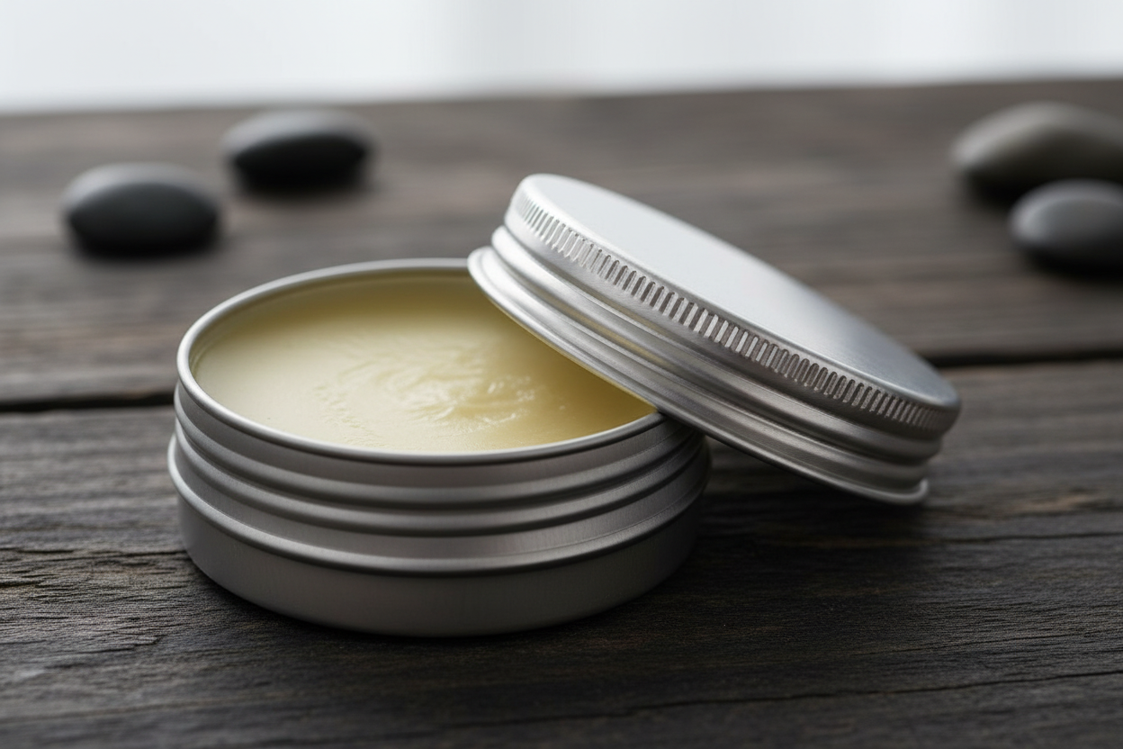 Beard Balm - Product Open with Texture
