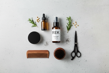 Beard Wash - Grooming Routine Flat Lay
