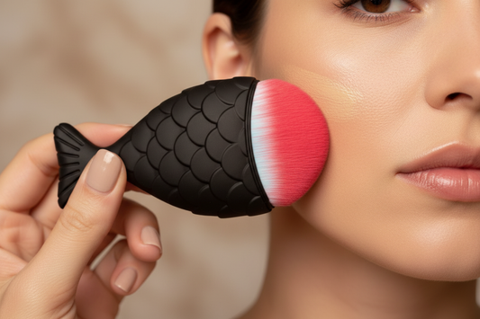 Blending Fishtail Brush - In Use