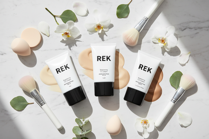 Brightening CC Cream Flatlay - All Three Shades