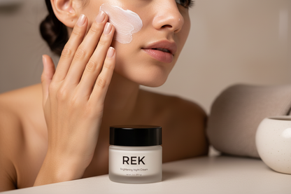 Brightening Night Cream - Facial Application
