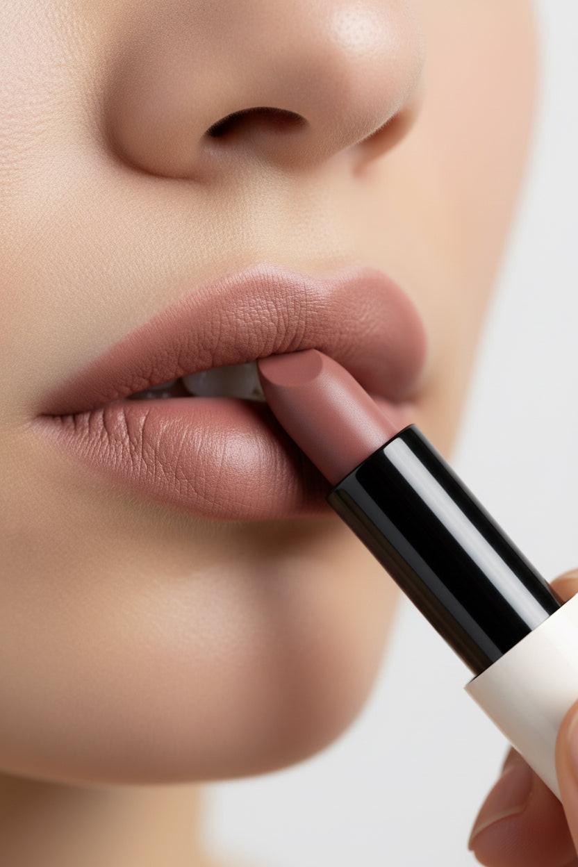 Matte Lipstick, Dusty Rose.