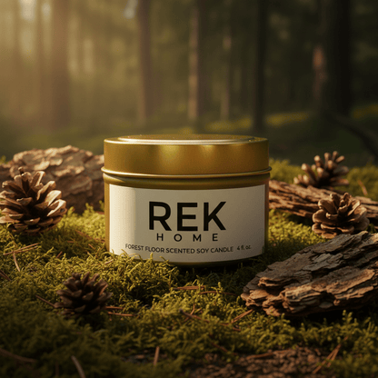 Forest Floor Soy Candle | Luxury Clean Beauty by REK Cosmetics