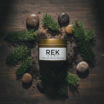Forest Floor Soy Candle | Luxury Clean Beauty by REK Cosmetics