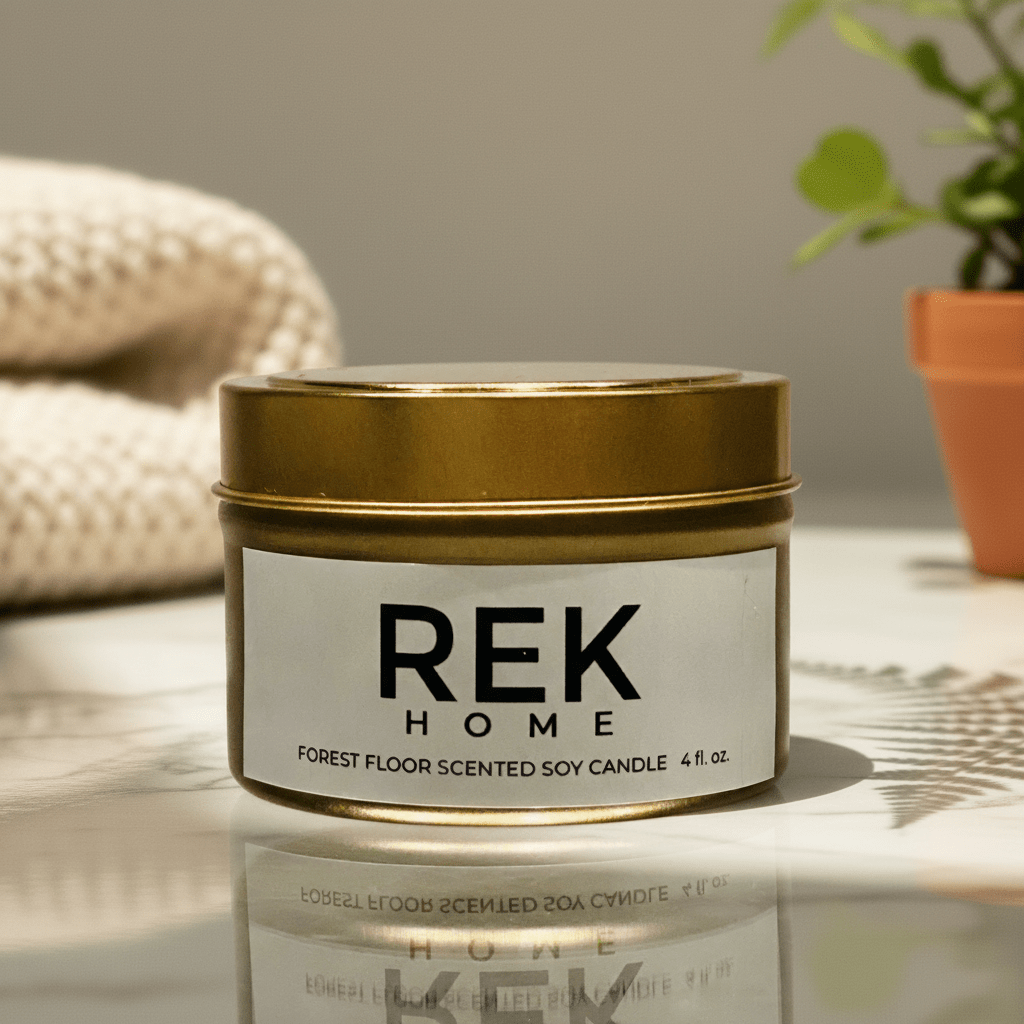 Forest Floor Soy Candle | Luxury Clean Beauty by REK Cosmetics