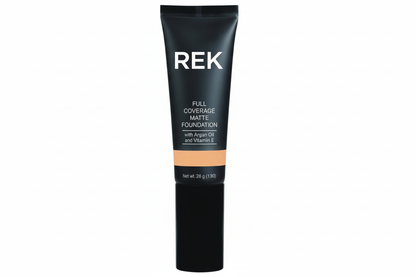 Full Coverage Matte Foundation with REK Logo - Corrected Font
