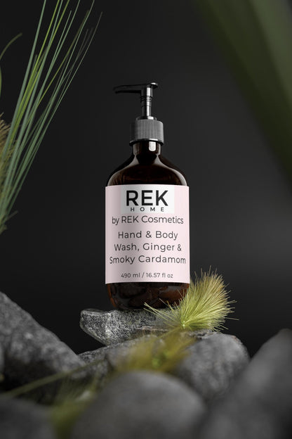 Ginger & Smoky Cardamom Hand & Body Wash | Luxury Clean Beauty by REK Cosmetics