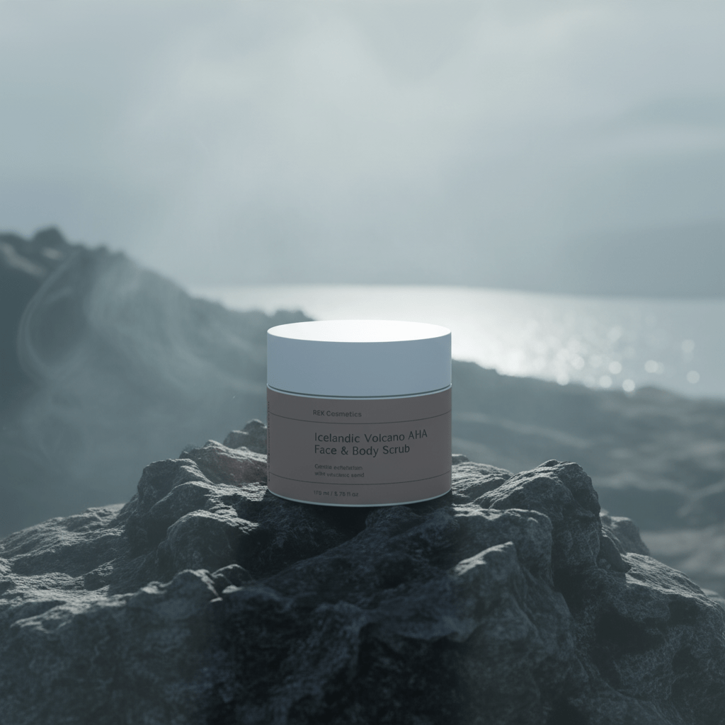 Icelandic Volcano AHA Face & Body Scrub | Luxury Clean Beauty by REK Cosmetics