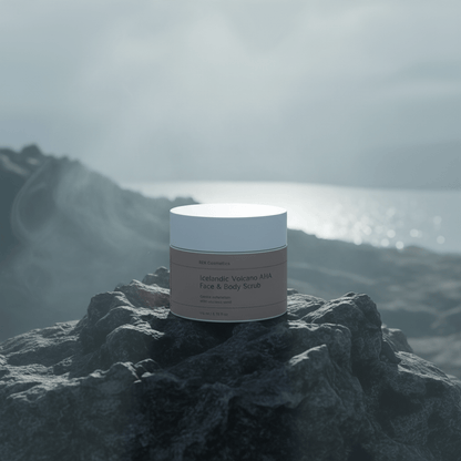 Icelandic Volcano AHA Face & Body Scrub | Luxury Clean Beauty by REK Cosmetics
