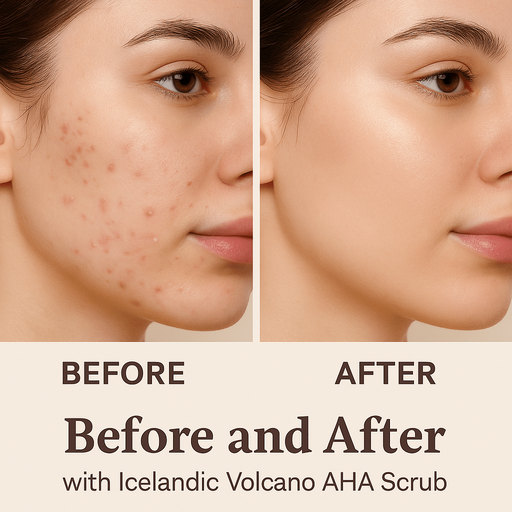 Icelandic Volcano AHA Face & Body Scrub | Luxury Clean Beauty by REK Cosmetics