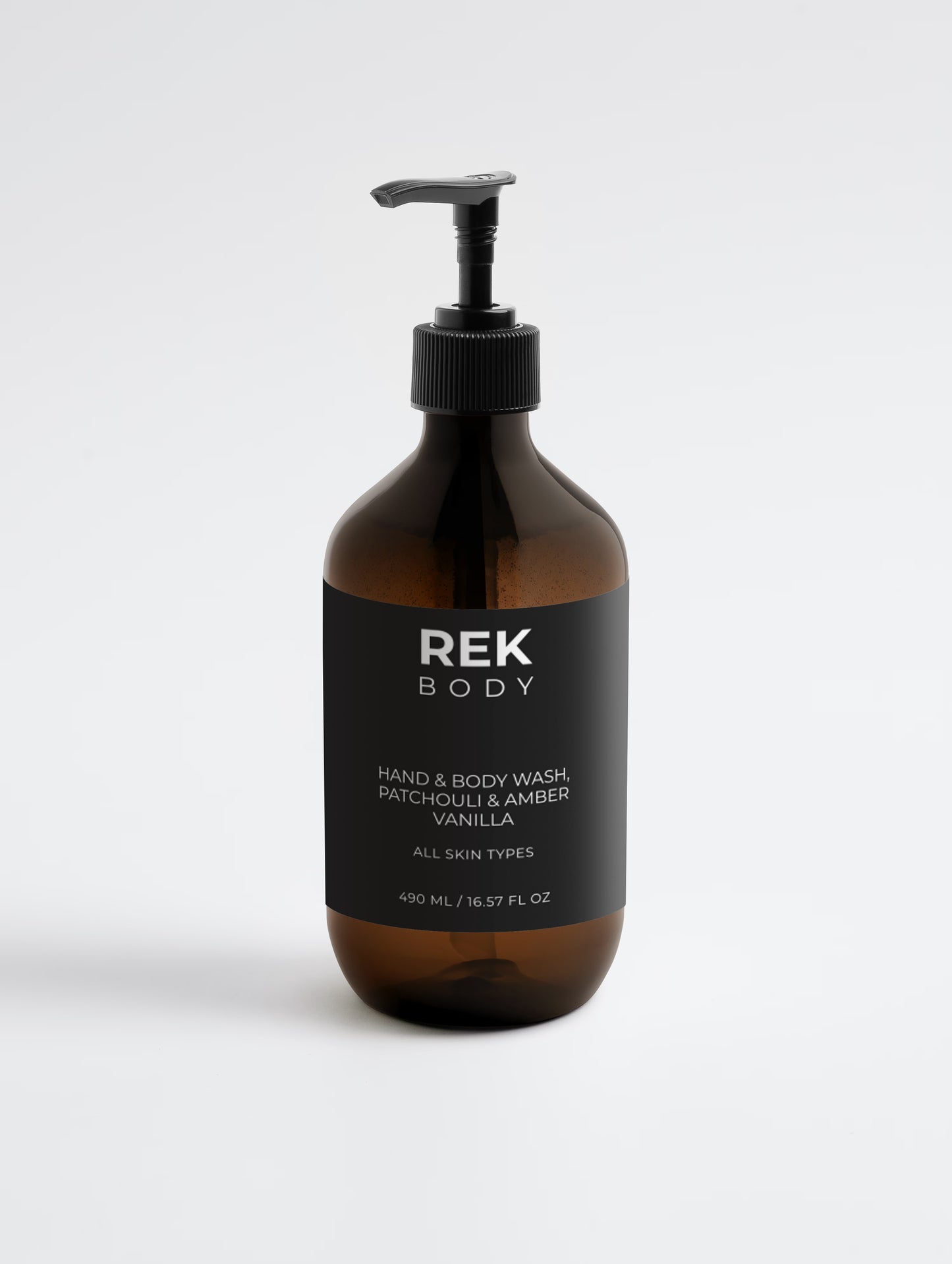 REK BODY Hand & Body Wash – Patchouli & Amber Vanilla