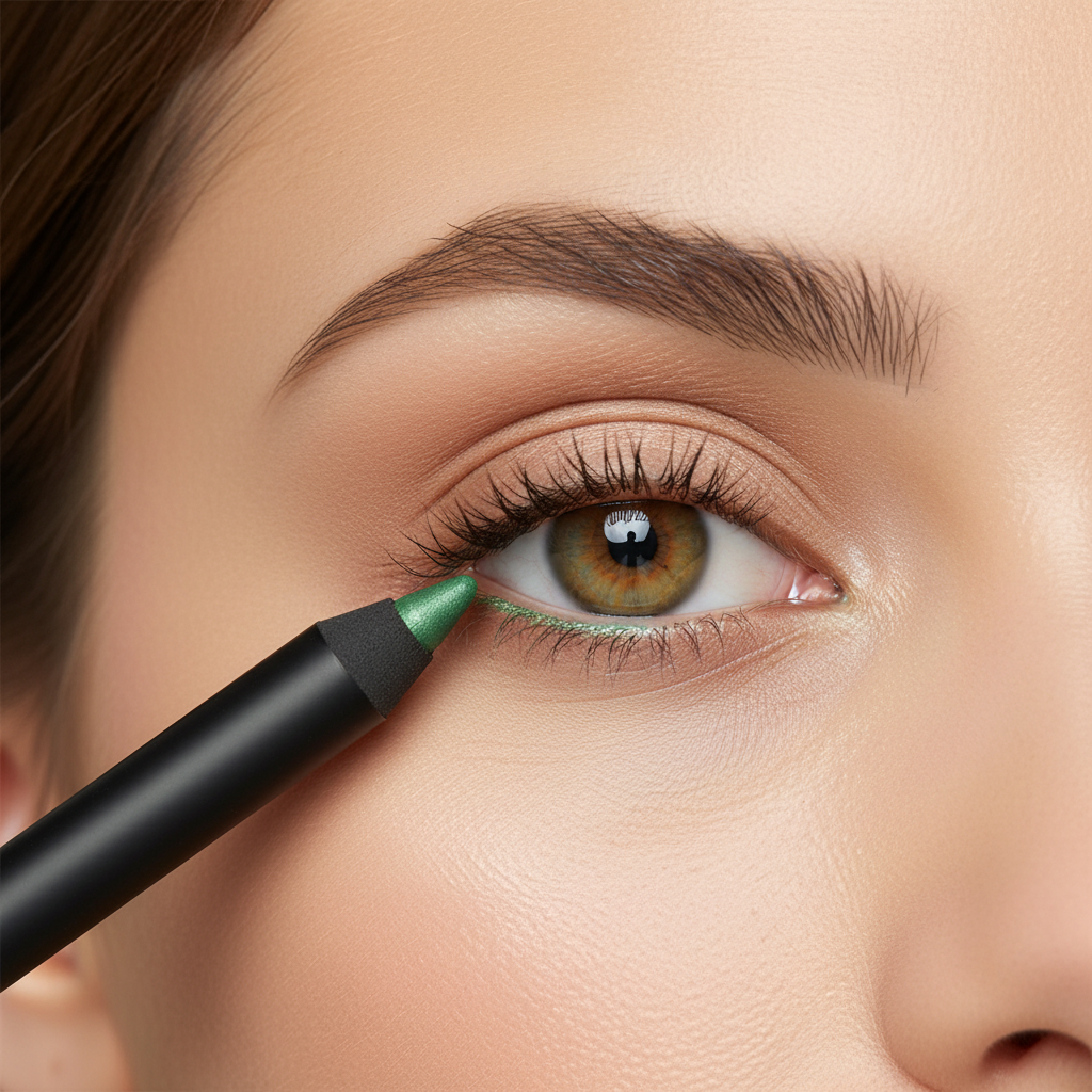 Limestone Eyeliner Application