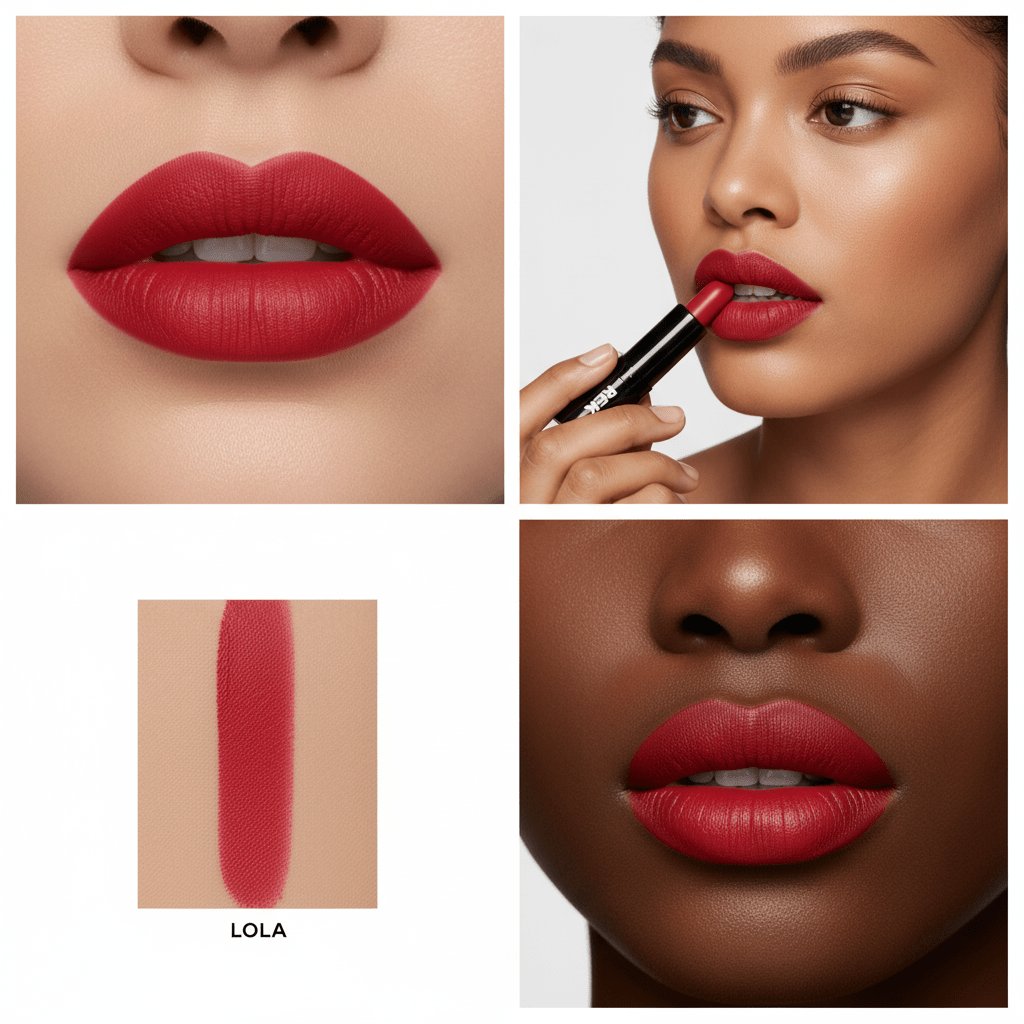 Lola | Luxury Matte Lipstick | REK Cosmetics | Luxury Clean Beauty by REK Cosmetics