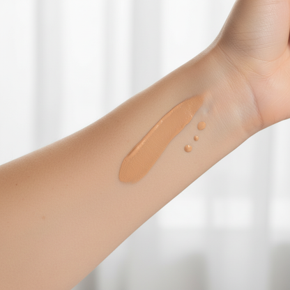 N35 Swatch on Lighter Skin Tone