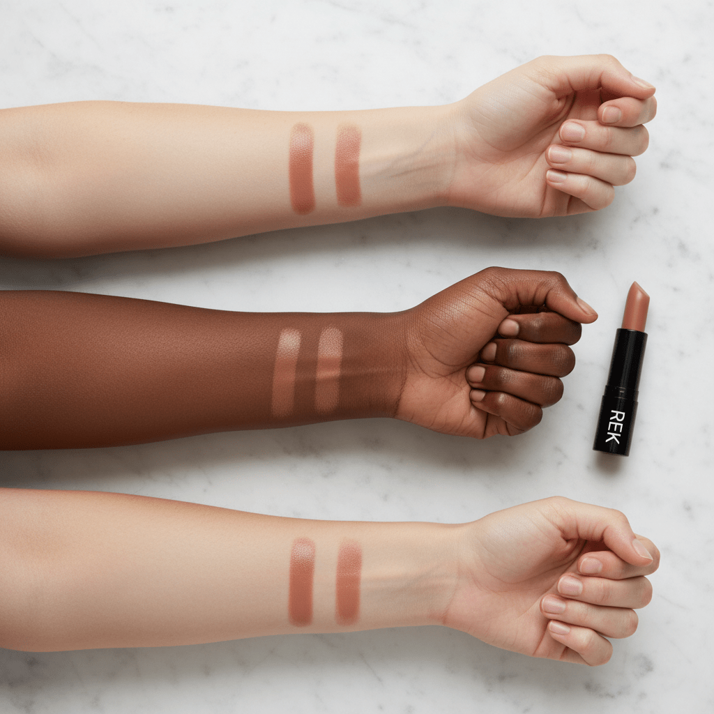 Naughty Nude | Cream Lipstick | REK Cosmetics | Luxury Clean Beauty by REK Cosmetics
