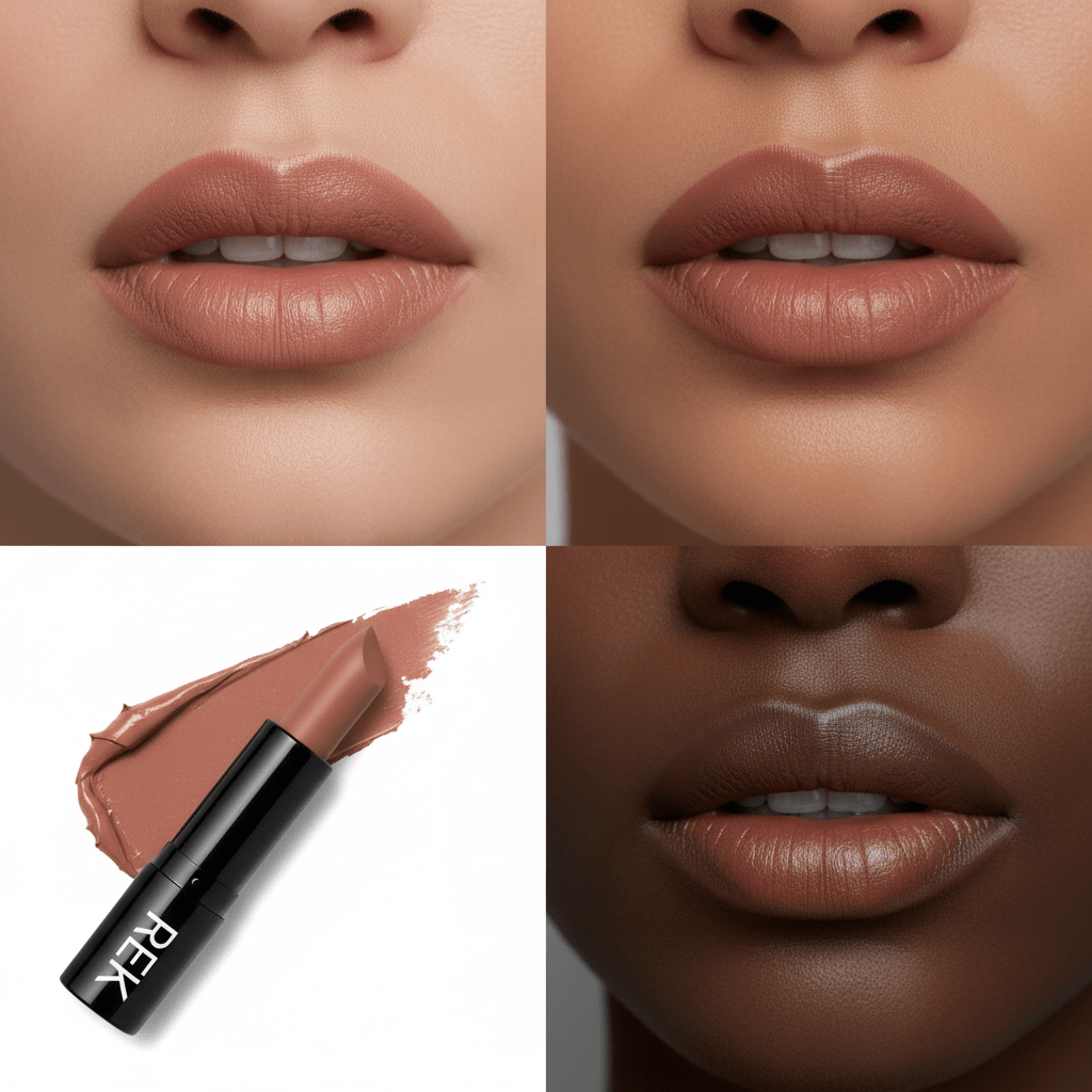 Naughty Nude | Cream Lipstick | REK Cosmetics | Luxury Clean Beauty by REK Cosmetics