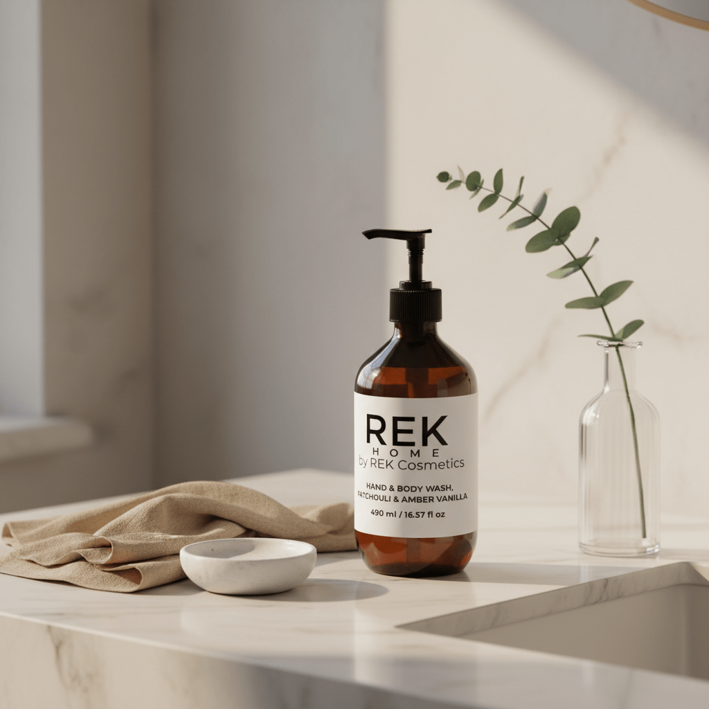 Patchouli & Amber Vanilla Hand & Body Wash | Luxury Clean Beauty by REK Cosmetics