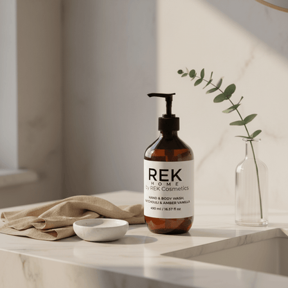 Patchouli & Amber Vanilla Hand & Body Wash | Luxury Clean Beauty by REK Cosmetics