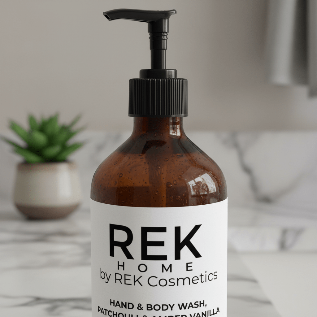Patchouli & Amber Vanilla Hand & Body Wash | Luxury Clean Beauty by REK Cosmetics