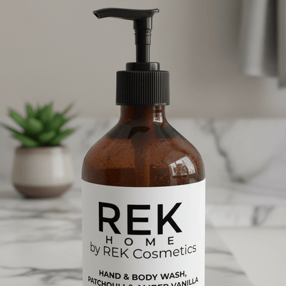 Patchouli & Amber Vanilla Hand & Body Wash | Luxury Clean Beauty by REK Cosmetics