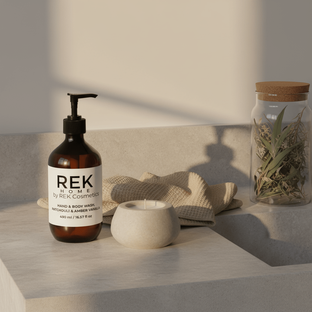 Patchouli & Amber Vanilla Hand & Body Wash | Luxury Clean Beauty by REK Cosmetics