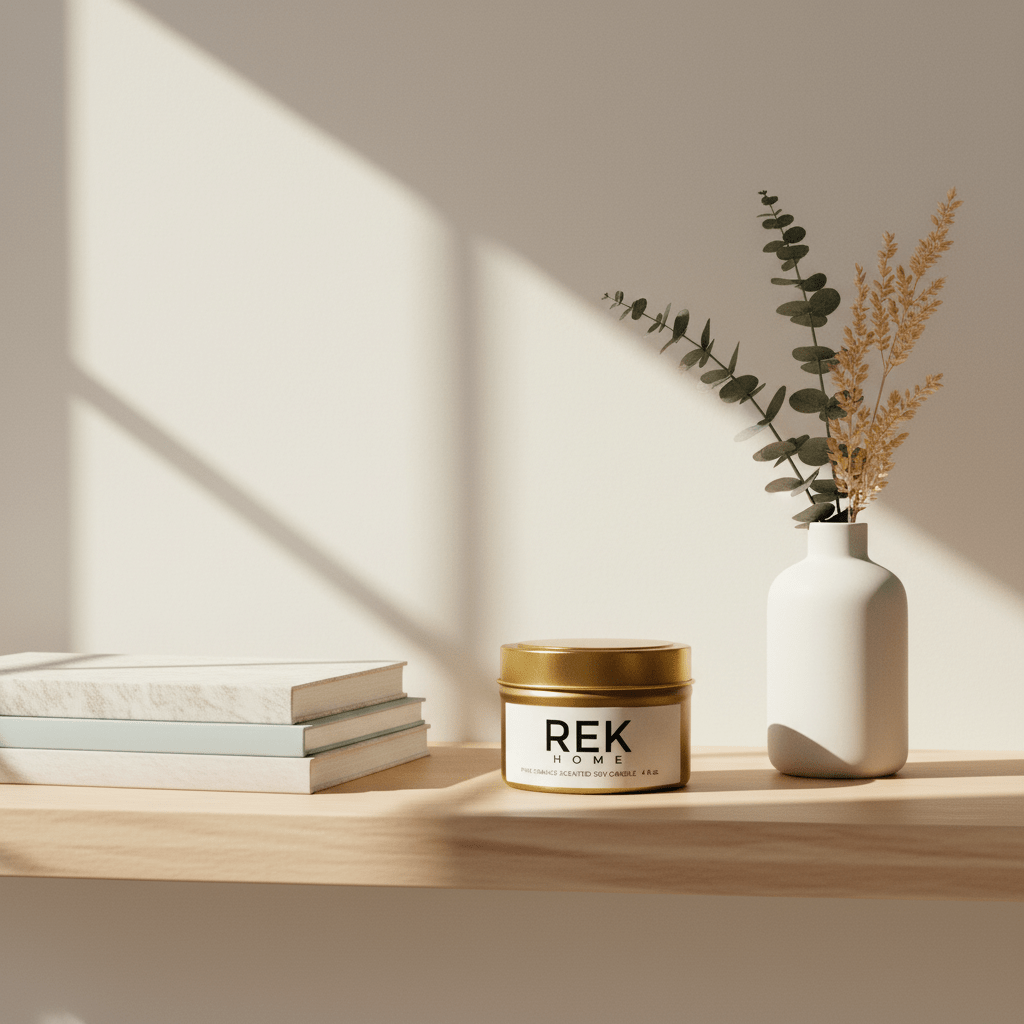 Pine Orange Soy Candle | Luxury Clean Beauty by REK Cosmetics