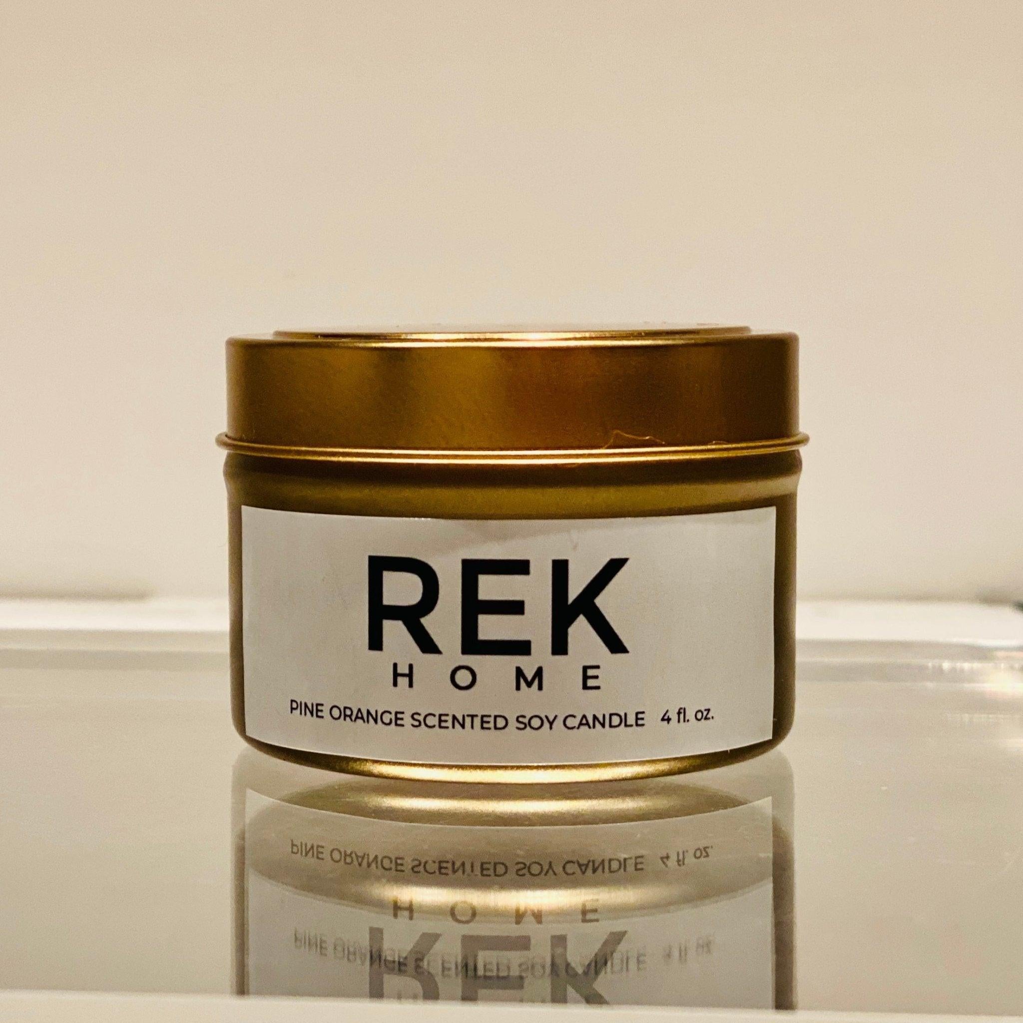 Pine Orange Soy Candle | Luxury Clean Beauty by REK Cosmetics
