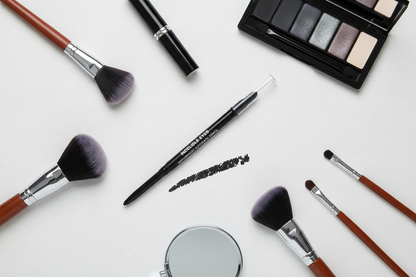 Pitch Black Eye Pencil - Eye Makeup Flat Lay