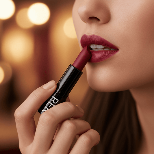 Red Carpet Red | Luxury Matte Lipstick | REK Cosmetics | Luxury Clean Beauty by REK Cosmetics