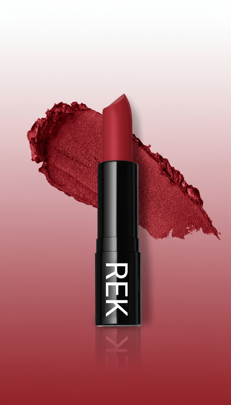 Red Carpet Red | Luxury Matte Lipstick | REK Cosmetics | Luxury Clean Beauty by REK Cosmetics