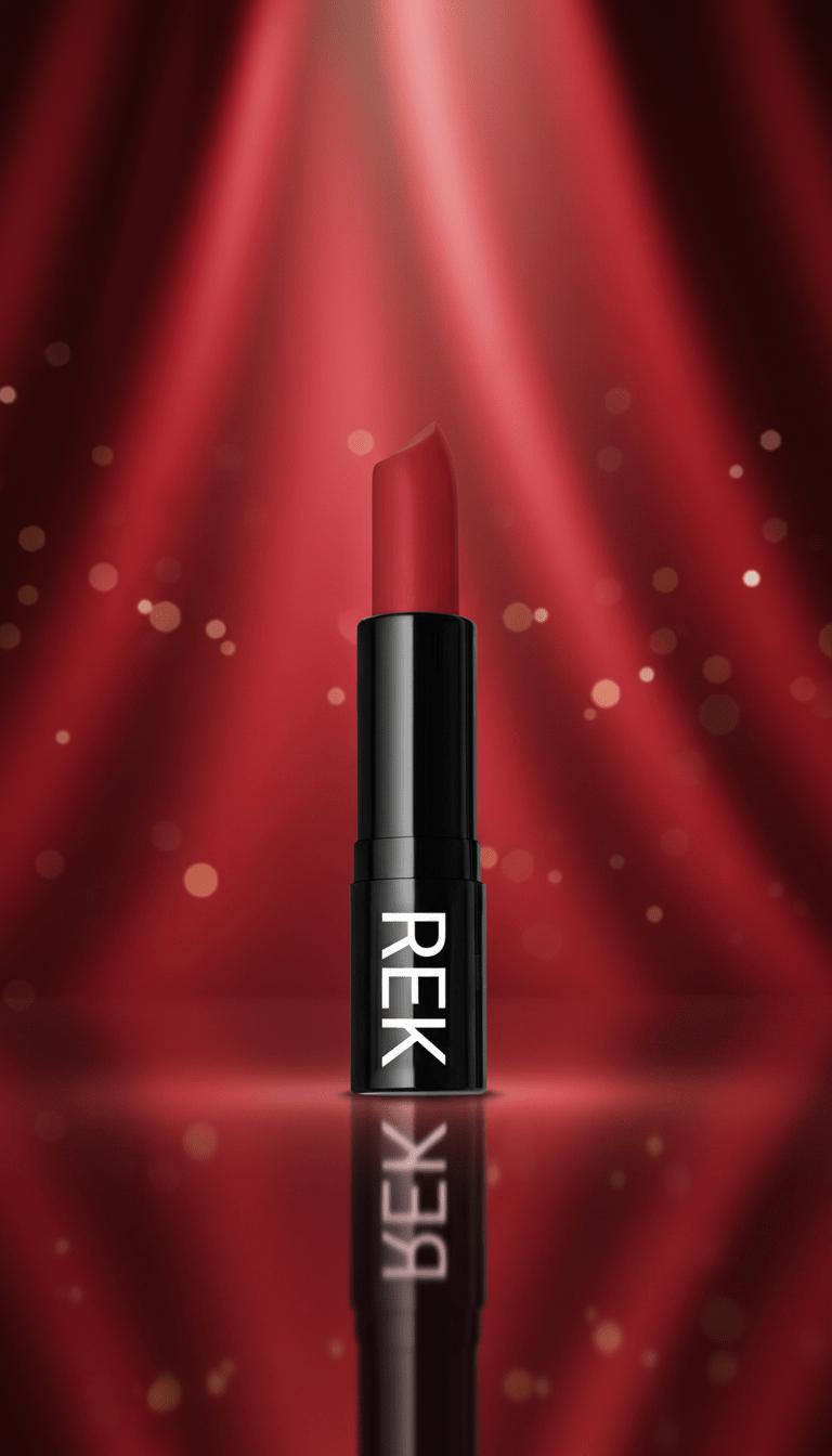 Red Carpet Red | Luxury Matte Lipstick | REK Cosmetics | Luxury Clean Beauty by REK Cosmetics