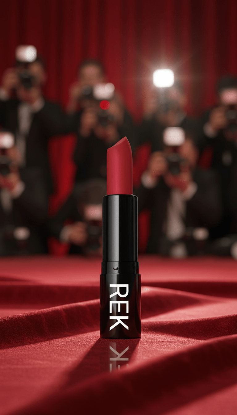 Red Carpet Red | Luxury Matte Lipstick | REK Cosmetics | Luxury Clean Beauty by REK Cosmetics