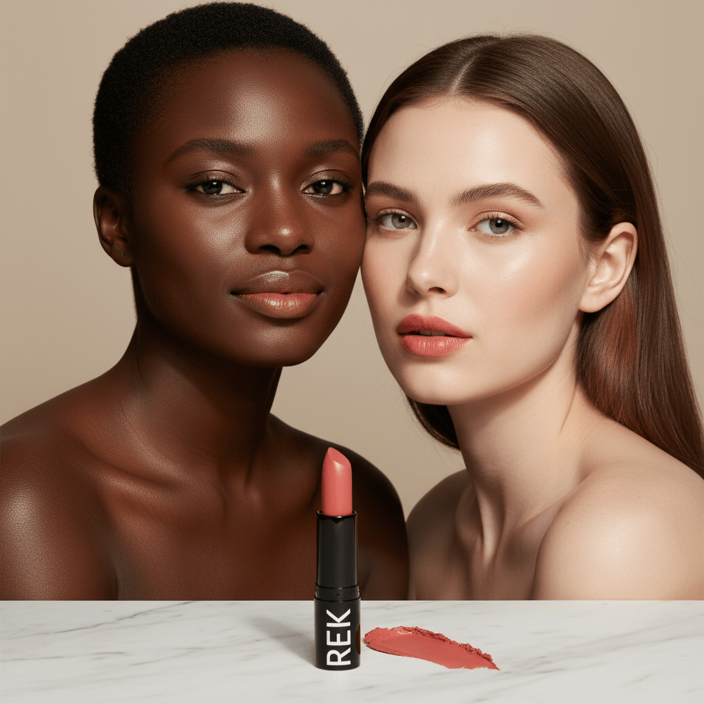 REK Vegan Lipstick – Harper | Long Lasting Matte Pink | Luxury Clean Beauty by REK Cosmetics