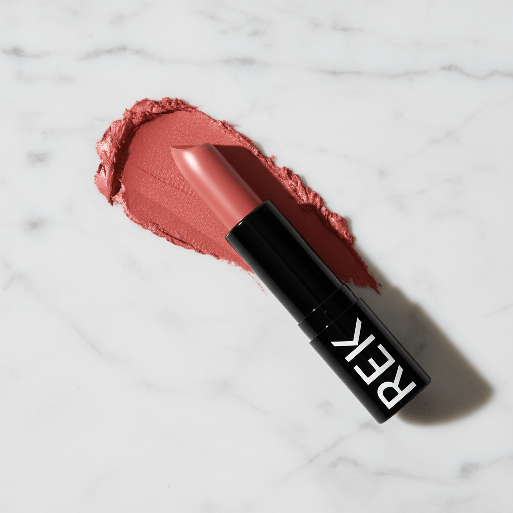 REK Vegan Lipstick – Harper | Long Lasting Matte Pink | Luxury Clean Beauty by REK Cosmetics