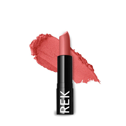 REK Vegan Lipstick – Harper | Long Lasting Matte Pink | Luxury Clean Beauty by REK Cosmetics