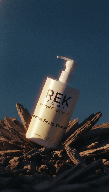 Sensitive Scalp Shampoo – Gentle, Nourishing Formula | Luxury Clean Beauty by REK Cosmetics
