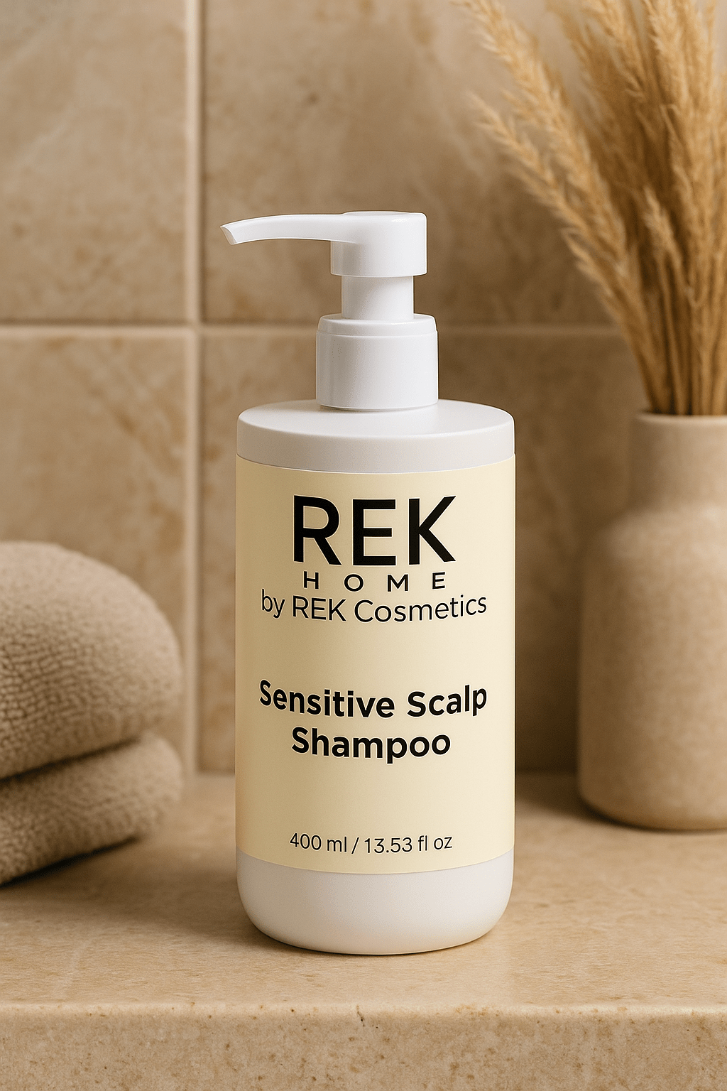 Sensitive Scalp Shampoo – Gentle, Nourishing Formula | Luxury Clean Beauty by REK Cosmetics