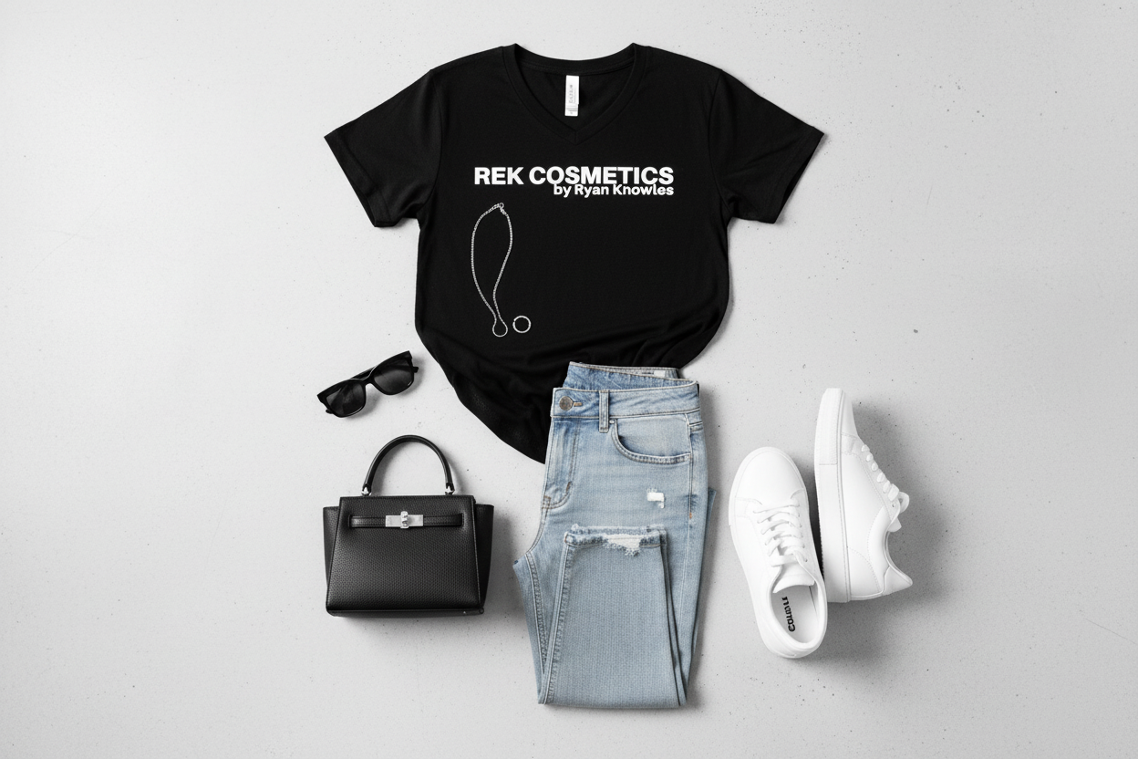 Women's V-neck - Styled Outfit