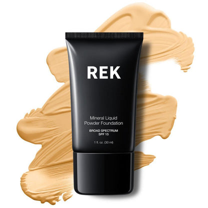 Mineral Liquid Powder Foundation with SPF 15 - REK Cosmetics